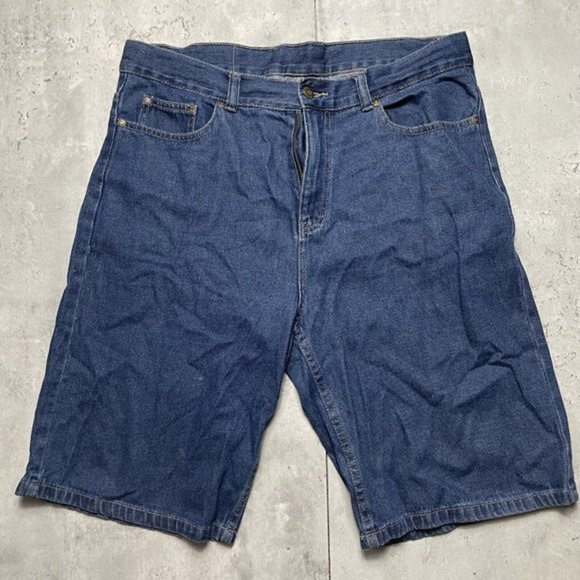 JAGUAR Relaxed Fit Mens Jean Blue Denim 5-Pocket Shorts Cotton Size‎ 38 - Picture 1 of 6
